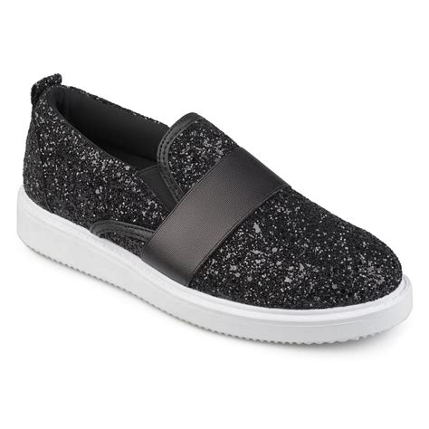 glitter sneakers women|women's glitter slip on sneakers.